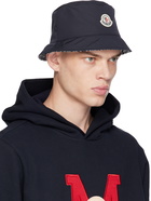 Moncler Navy Patch Reversible Bucket Hat