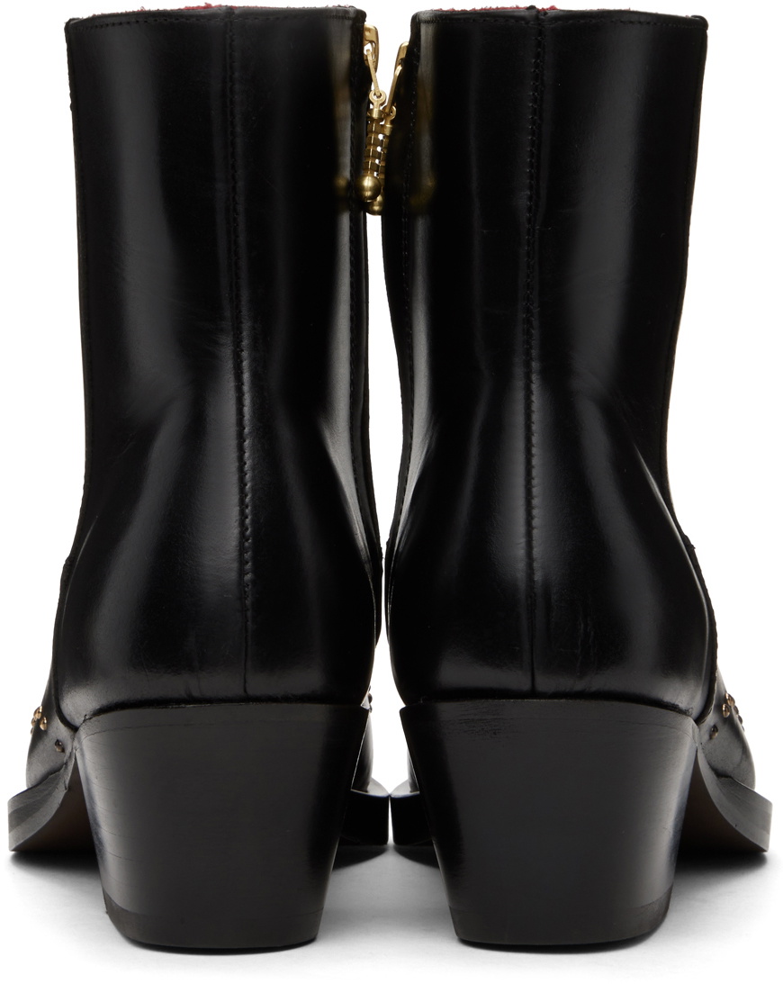 Ernest W. Baker Black Studded Western Boots Ernest W. Baker
