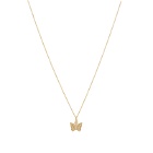 Needles Men's Gold Plated Pendant Necklace in Papillon 