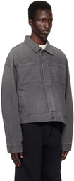 Entire Studios Gray Gem Denim Jacket