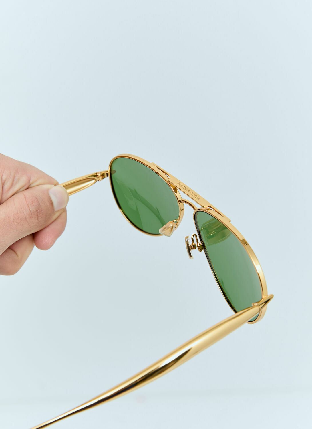 Bottega Veneta Sardine Aviator Sunglasses