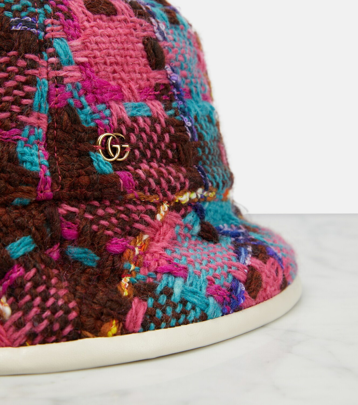 Gucci - Checked wool-blend tweed bucket hat Gucci
