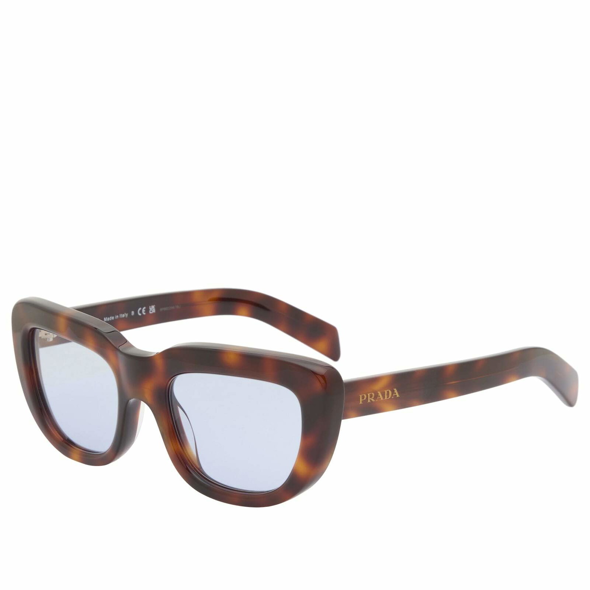 Prada Eyewear D07S Sunglasses in Classic Tortoise/Blue 