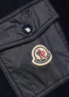 Moncler Sleeve-pocket Wool Jumper Blue