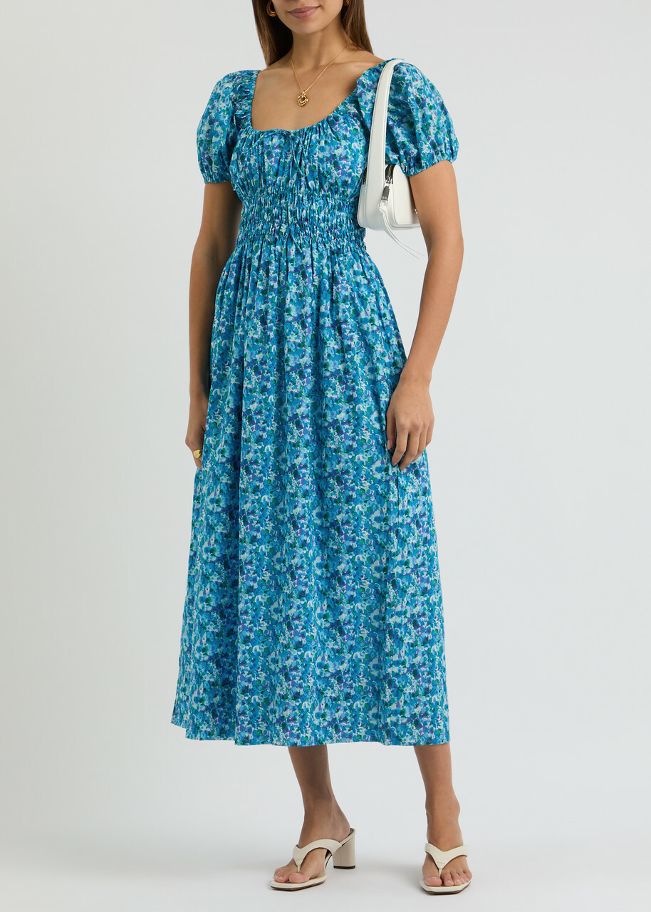 knee length dresses for ladies White Cotton Midi Dress – Light, Airy & Summer-Ready