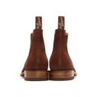 R.M. Williams Brown Suede Classic Turnout Chelsea Boots
