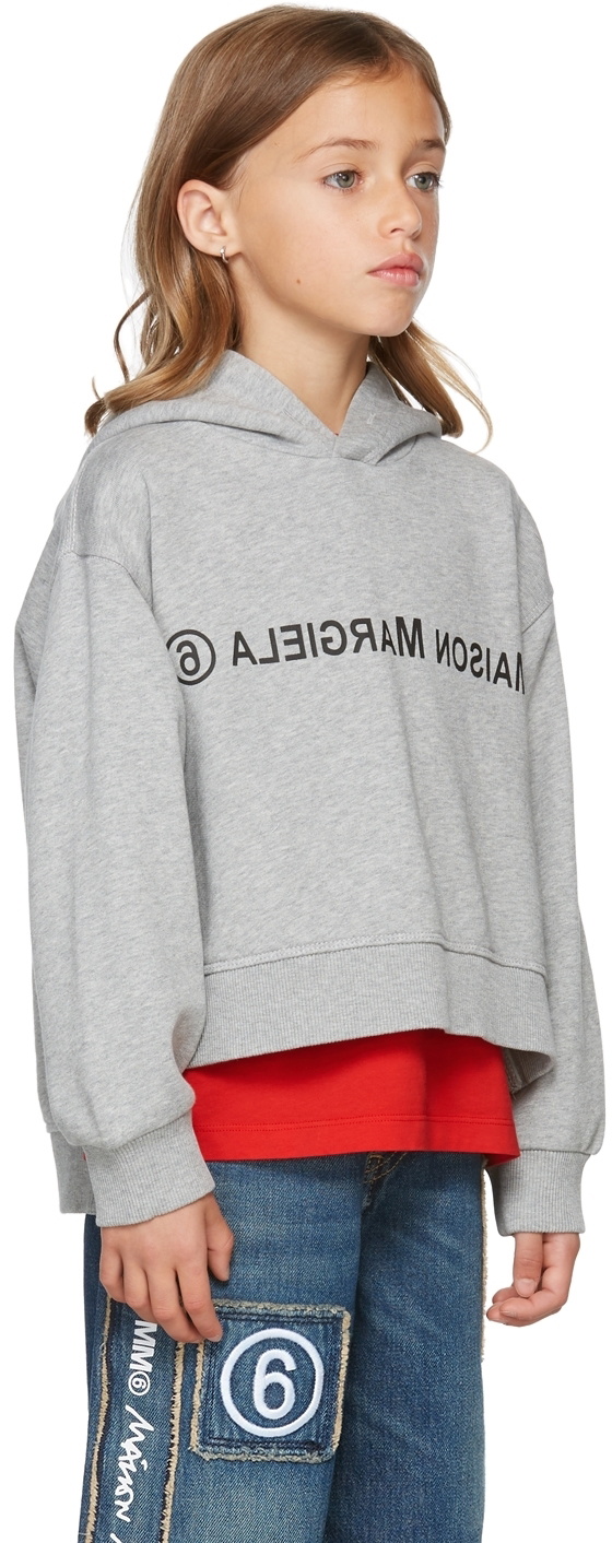 MM6 Maison Margiela logo-print cotton blend hoodie