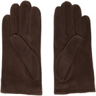 Handsome Stockholm Brown Essentials Suede Gloves
