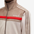 Adidas Men's Premium Essentials Track Top in Wonder Taupe/Earth Strata