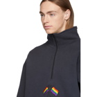 Balenciaga Black Chimney Zip-Up Sweater