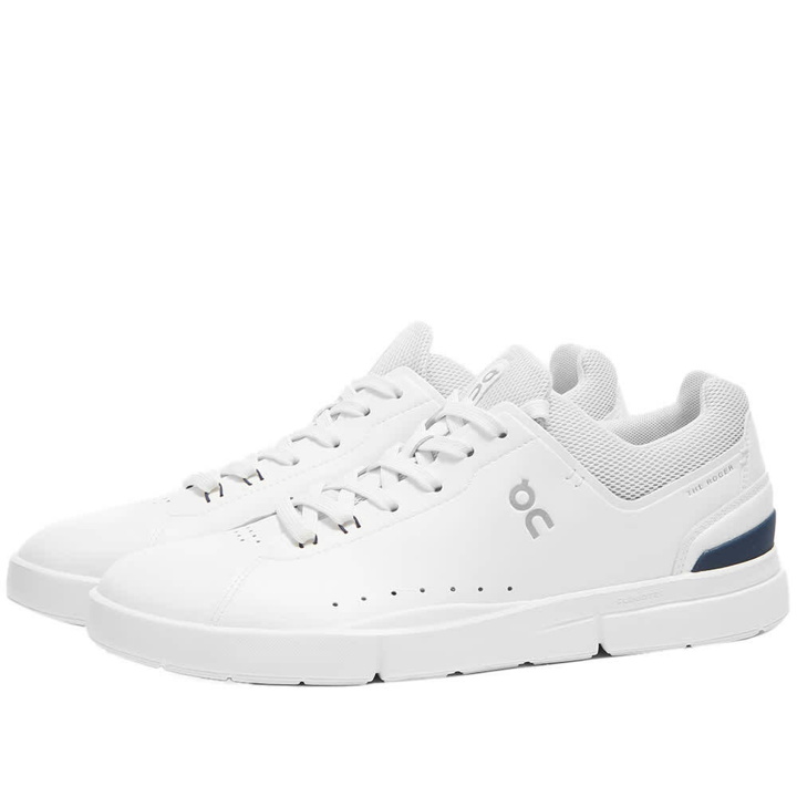Photo: ON Men's Running The Roger Advantage Sneakers in White/Ink