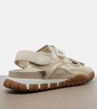 Miu Miu Tyre leather-trimmed sandals