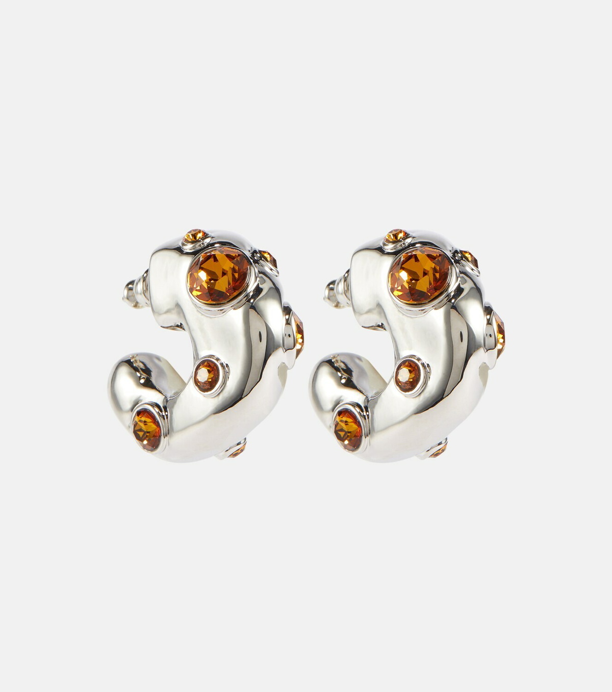 Dries Van Noten - Embellished hoop earrings Dries Van Noten