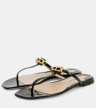 Tom Ford Whitney patent leather thong sandals