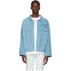 Off-White Blue Suede Taft Point Jacket