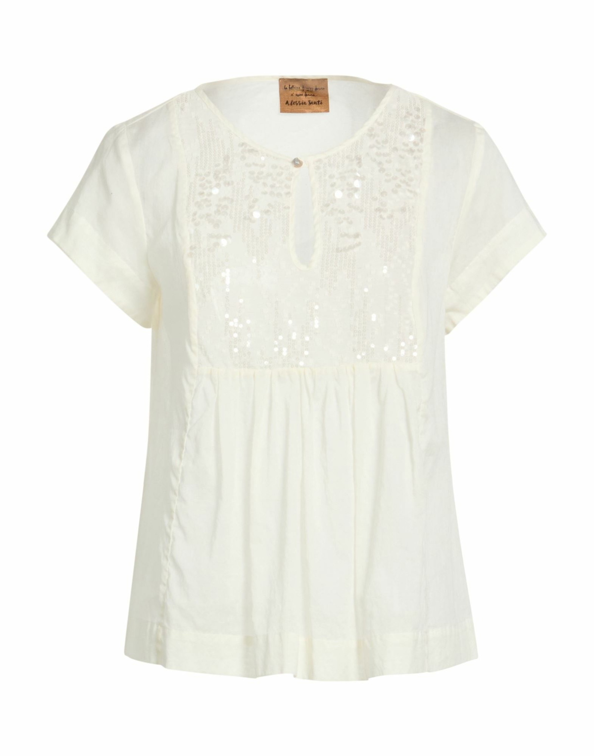 Alessia Santi Womens Top Ivory