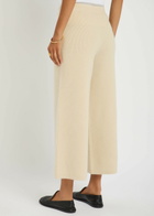 Joseph Ribbed Knit Culotte Trousers Cream