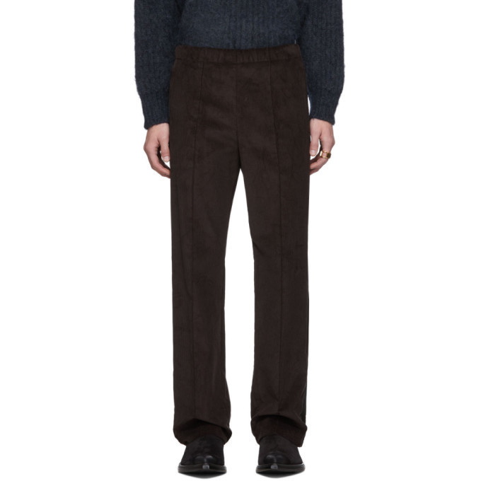 Photo: Maison Margiela Brown Corduroy Velvet Band Trousers