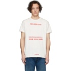 Han Kjobenhavn Off-White and Red Artwork T-Shirt