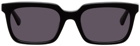 MCQ Black Acetate Rectangular Sunglasses