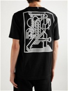 MCQ - In Dust Logo-Appliquéd Printed Cotton-Jersey T-Shirt - Black
