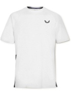 Castore - Active Two-Tone Perforated Stretch-Jersey T-Shirt - White