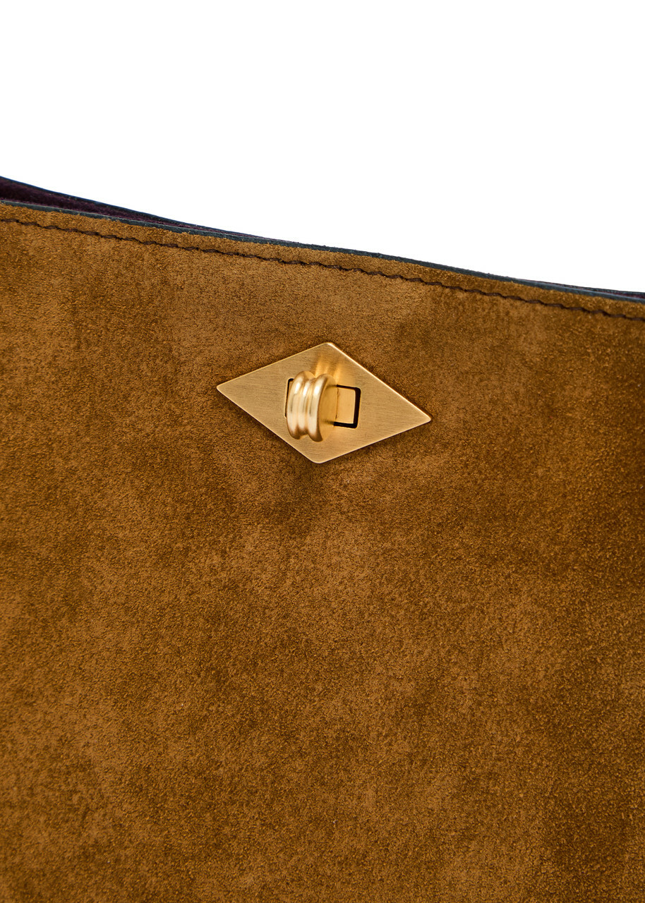 Metier Ease Suede Clutch - Tan - One Size