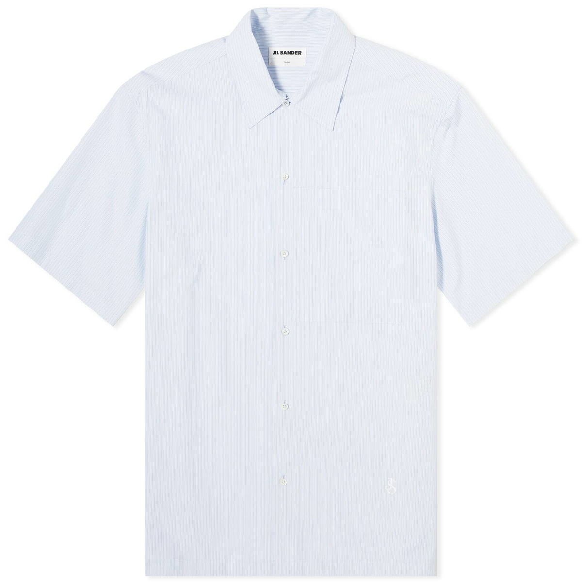 Jil Sander Men's Friday Short Sleeve Shirt in Blue