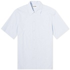 Jil Sander Men's Friday Short Sleeve Shirt in Blue Flycatcher