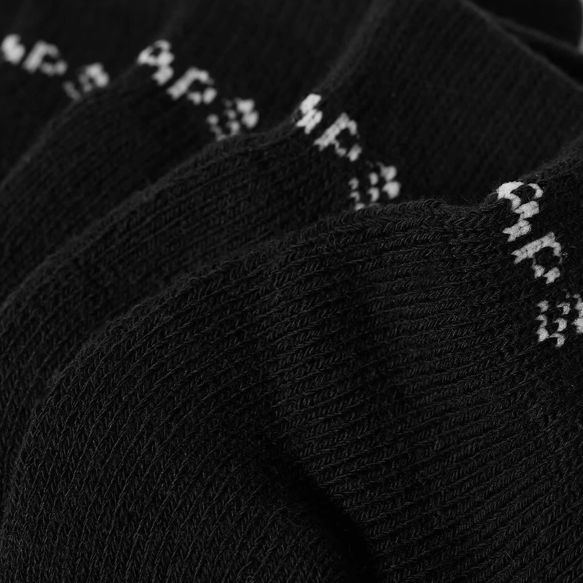 WTAPS Men's Skivvies 04 3-Pack Half Sock in Black 