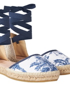 MC2 Saint Barth Flat Espadrillas With Toile De Jouy Print