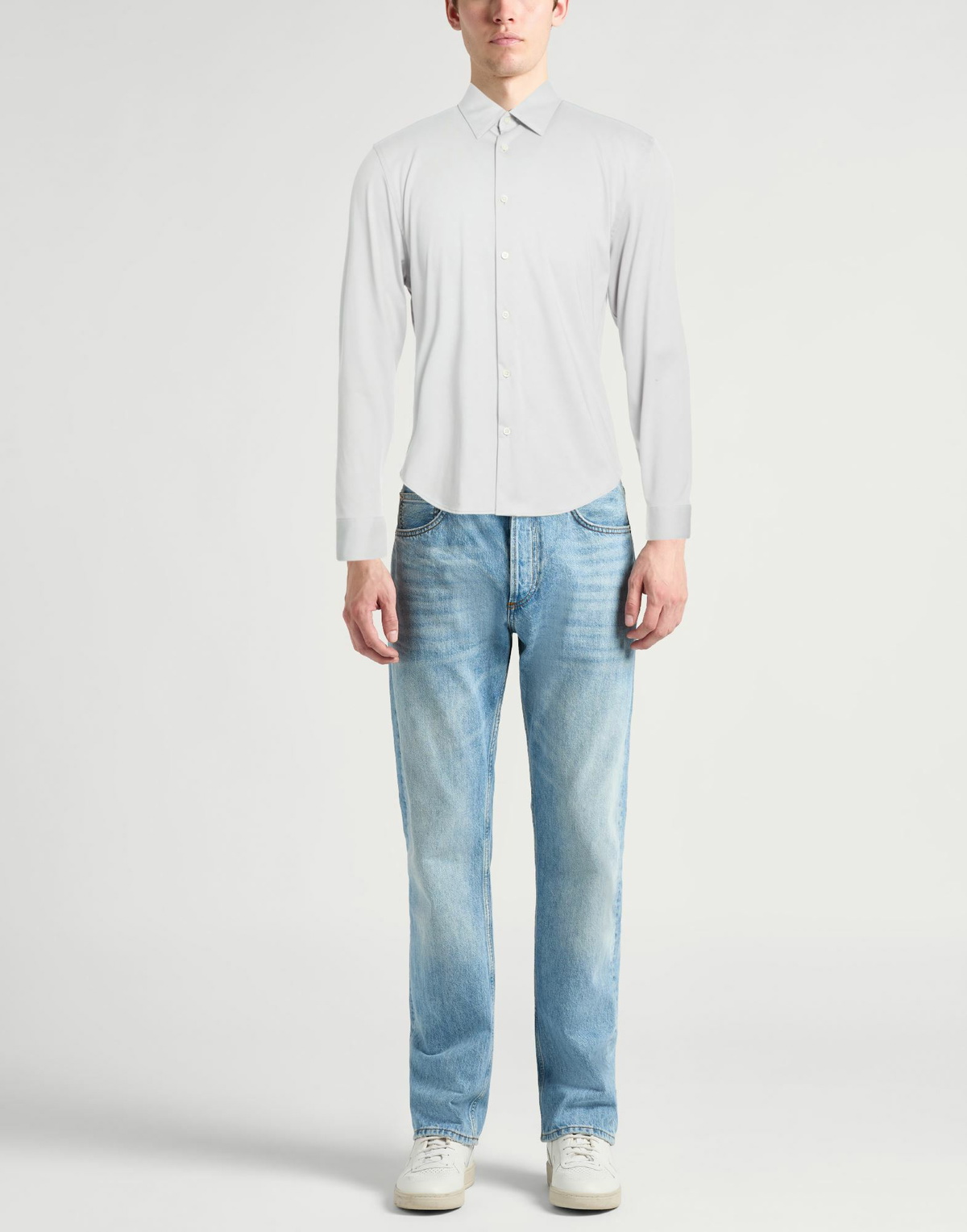 Theory Mens Shirt Light in Grey