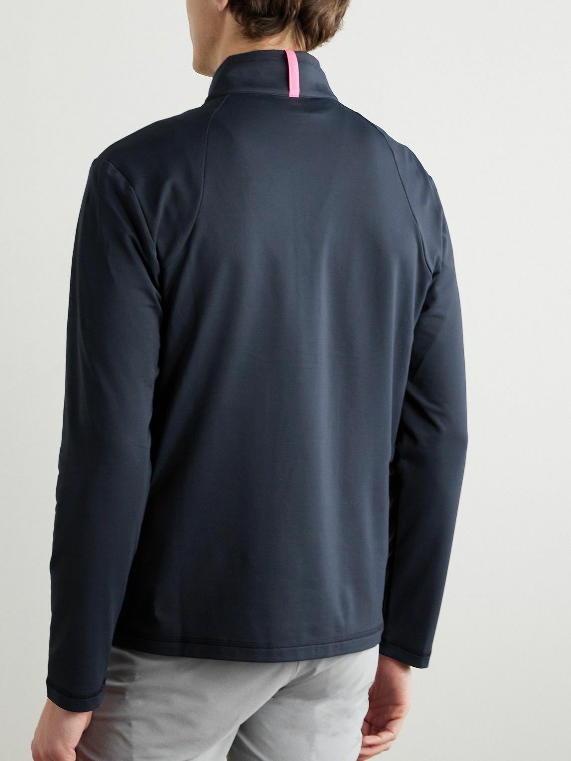 G/FORE - Brushed Tech-Jersey Half-Zip Golf Top - Blue