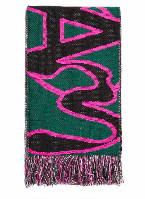 Photo: All Seeing Logo Scarf in Pink