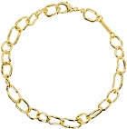 Collina Strada Gold Crushed Chain Necklace