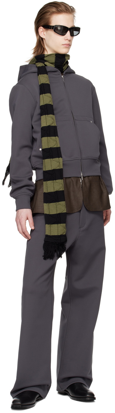 Omar Afridi Gray Pocket Trousers