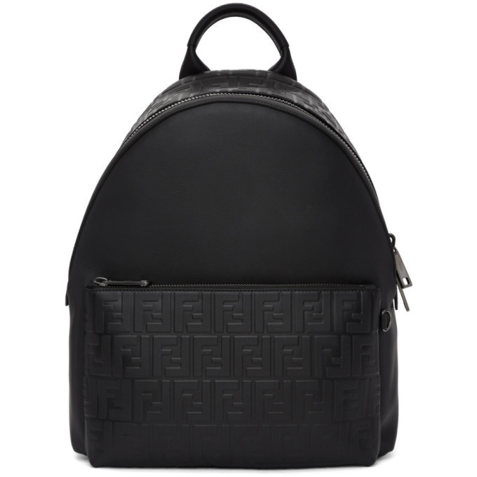 Photo: Fendi Black Embossed Forever Fendi Backpack