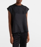 Asceno Dasha silk twill top