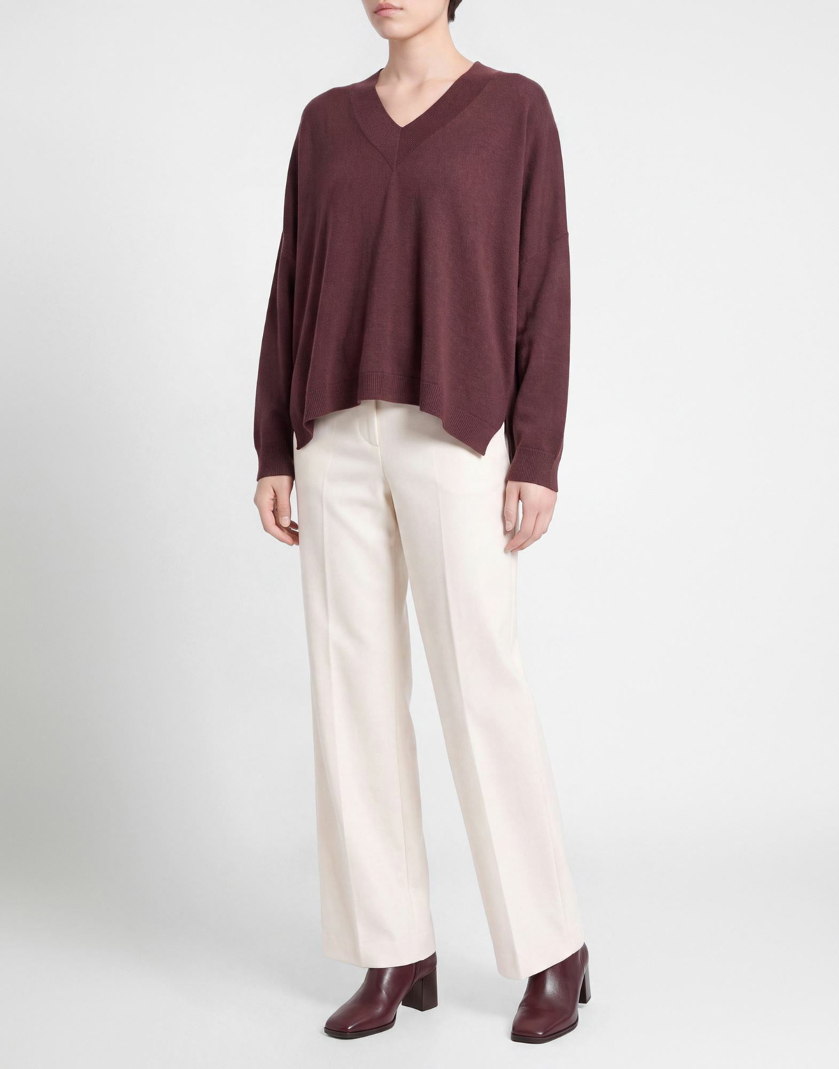 Manila Grace Womens Sweater Chocolate in Brown