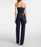 Magda Butrym RE25 denim corset top