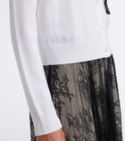 Erdem Embellished wool cardigan