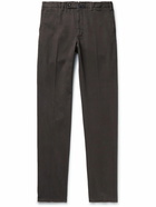 Incotex - Venezia 1951 Straight-Leg Cotton-Blend Twill Trousers - Brown