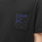 Loewe Men's Anagram Pocket T-Shirt in Black