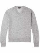 TOM FORD - Mohair-Blend Sweater - Gray