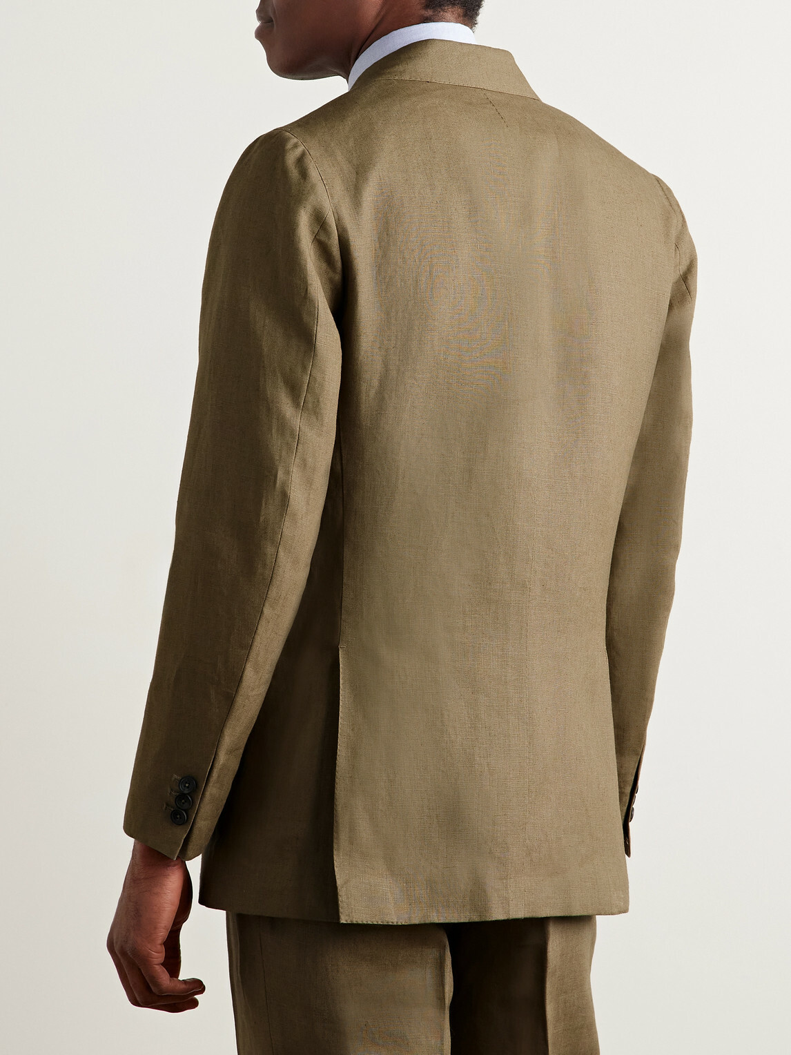 J. Mueser - Waverly Double-Breasted Linen Suit Jacket - Neutrals
