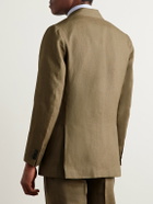 J. Mueser - Waverly Double-Breasted Linen Suit Jacket - Neutrals