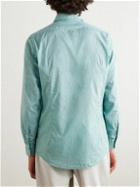 Massimo Alba - Genova Cutaway-Collar Cotton-Voile Shirt - Blue