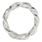 Maison Margiela Silver Curb Chain Ring