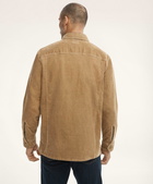 Brooks Brothers Men's Big & Tall Medium Wale Corduroy Shirt Jacket | Beige