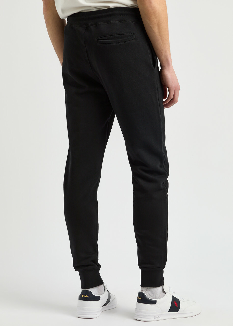 PS Paul Smith Zebra-appliquéd Cotton Sweatpants Black